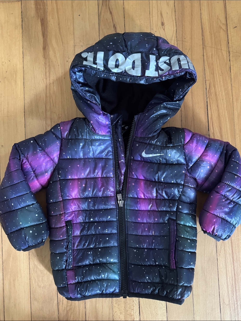 Nike Kids Galaxy Puffer Jacket - Purple, Blue, Black 18m